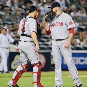 Jon Lester and David Ross