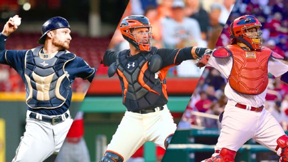 Jonathan Lucroy, Buster Posey and Yadier Molina