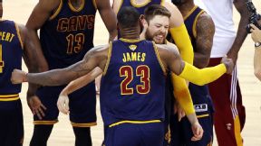 LeBron James and Matthew Dellavedova