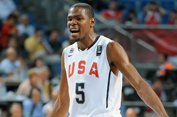 Kevin Durant carried the United States into the gold-medal game at the FIBA