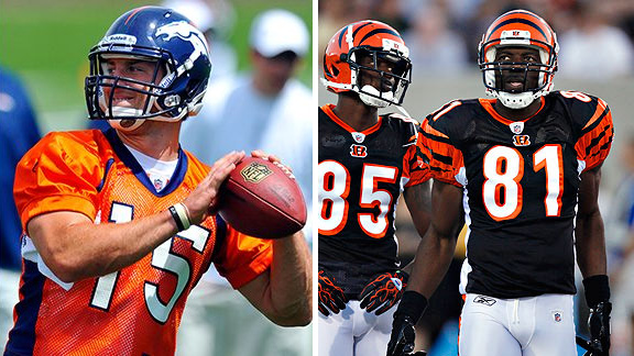 Tim Tebow, Chad Ochocinco and Terrell Owens