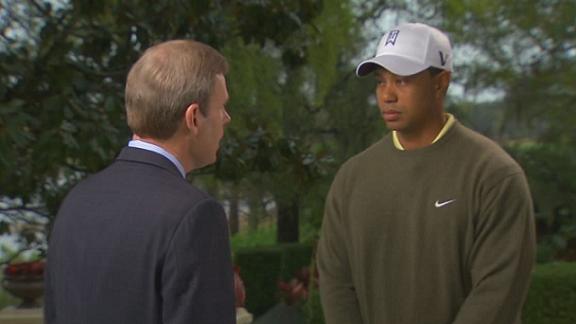 Tom Rinaldi and Tiger Woods