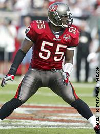 Woody Cummings of the Tampa Tribune reports that Derrick Brooks could be out for two games with a bum hamstring.